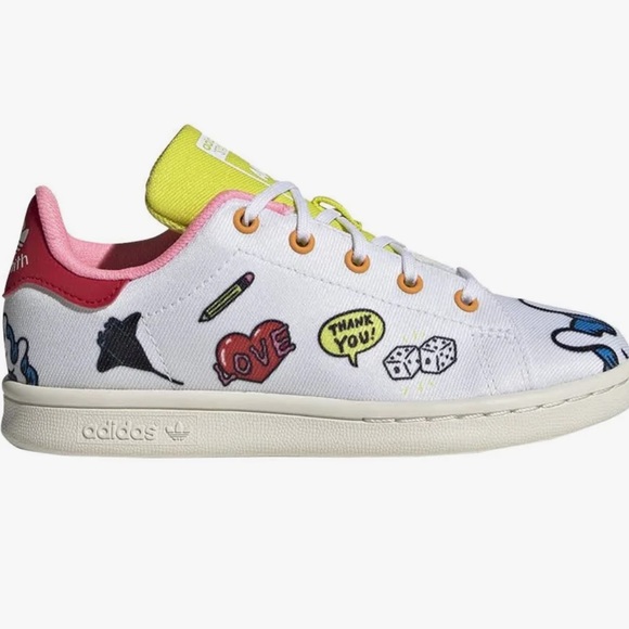 Adidas Aaron Kai x Stan Smith Primeblue 'Doodles' Kids Sneakers - Picture 5 of 15